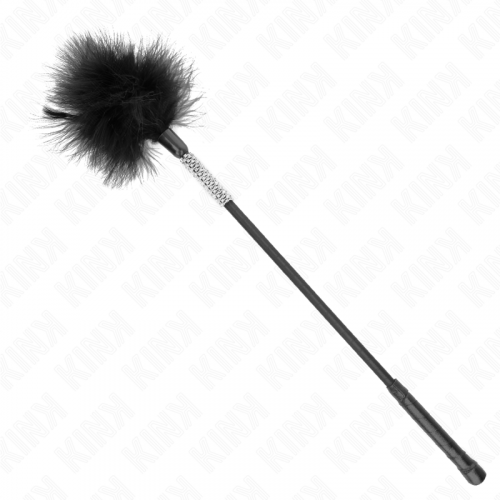 img_190465_9aa93acc27046b249146d9fabd9107b9_1.png KINK - PLUMAS PARA COSQUILLAS CON MANGO DE DIAMANTES DE IMITACIÓN 50 CM