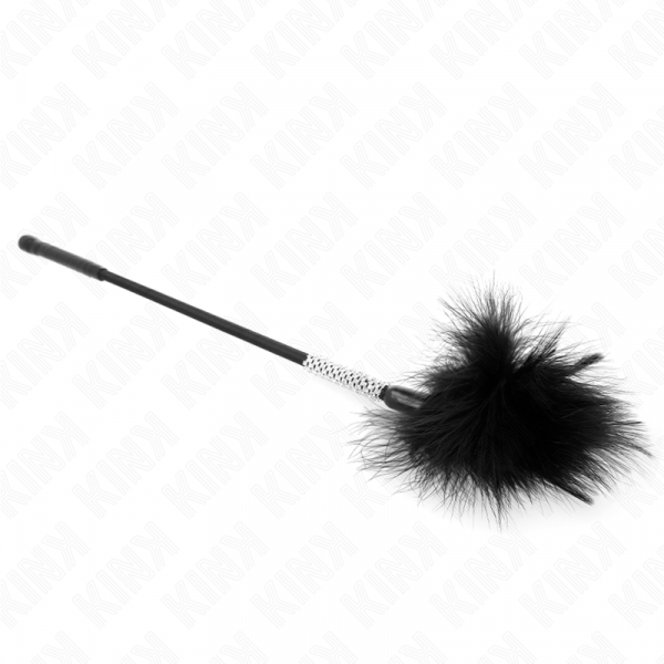 img_190466_094a135f6b512903e77d9f46a8e2f68d_1.png KINK - PLUMAS PARA COSQUILLAS CON MANGO DE DIAMANTES DE IMITACIÓN 50 CM