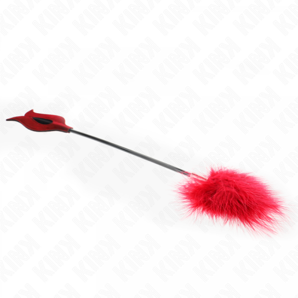 img_190479_aa71ce5c1b906467d9e606931d418528_1.png KINK - PLUMAS PARA COSQUILLAS CON PALETA FORMA DE ROSA 38 CM