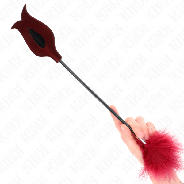 img_190481_5861a193ad2a62a550f39bb48bb447c1_1.png KINK - PLUMAS PARA COSQUILLAS CON PALETA FORMA DE ROSA 38 CM