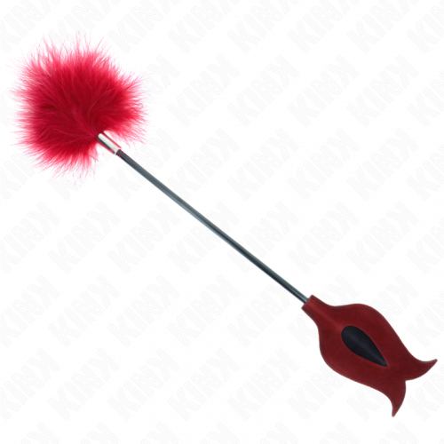 img_190483_73374131b68ac3a058b8d20fccda1185_1.png KINK - PLUMAS PARA COSQUILLAS CON PALETA FORMA DE ROSA 38 CM