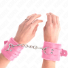 img_190502_838b10bede7df96ff5746997cfb373bc_1.png KINK - MUÑEQUERAS FORRADAS CON AGUJEROS CUADRADOS ROSA Y CORREA ROSA AJUSTABLE 17-29 CM X 6 CM
