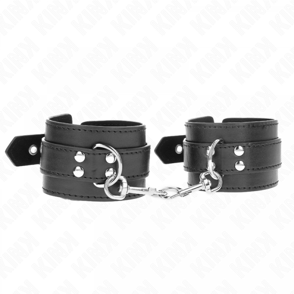 img_190505_7f48f30703112730a9f997324f280aa3_1.png KINK - MUÑEQUERAS CON TACHUELAS NEGRO 35 X 6 CM