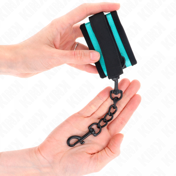 img_190511_14296716e2f147818a61483c3322b08c_1.png KINK - MUÑEQUERAS NEGRO-AZUL AJUSTABLE 18-32 CM X 5 CM