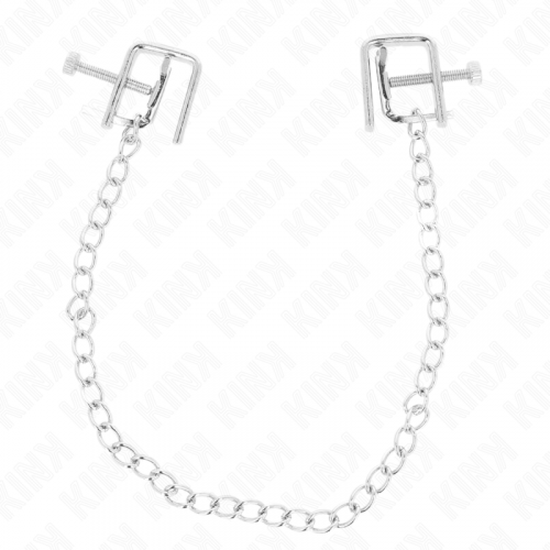 img_190578_44fadaac906389abe957e0d680b42ae8_1.png KINK - PINZAS PARA PEZONES COMPRESORA TORNILLO DE BANCO CON CADENA 30 CM