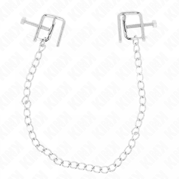 img_190578_44fadaac906389abe957e0d680b42ae8_1.png KINK - PINZAS PARA PEZONES COMPRESORA TORNILLO DE BANCO CON CADENA 30 CM