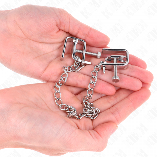 img_190581_ea72620e92a47a720d8bf81bb8da0720_1.png KINK - PINZAS PARA PEZONES COMPRESORA TORNILLO DE BANCO CON CADENA 30 CM