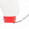 img_190815_bd52e29c2a196099078cb2a6fdc0519e_1.png KINK - COLLAR CON CORREA 65 CM CUELLO DE DIAMANTES ROJO AJUSTABLE 35-51 CM X 7 CM
