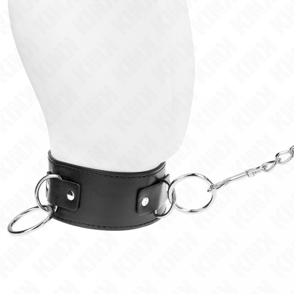 img_190839_9507fa111afbafe8d3250f1ab9272ca7_1.png KINK - COLLAR CON CORREA 65 CM 3 ANILLOS MODELO 2 AJUSTABLE 36-43 CM X 5 CM
