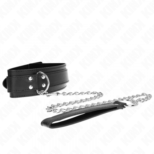 img_190854_fe65ae41f6b44f60c616bb3a903d968a_1.png KINK - COLLAR CON CORREA 65 CM HEBILLAS PLATEADAS AJUSTABLE 33-46 CM X 5.5 CM