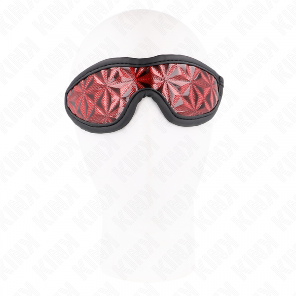 img_190879_44e4579073cd5ea542d69b340079e51d_1.png KINK - VENDA CON PATRÓN DE DIAMANTES ROJO 20.5 x 6 CM