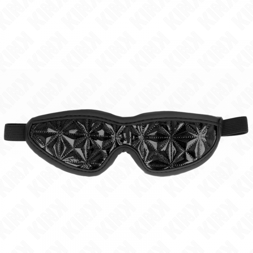 img_190882_6186fa3e24611ca7dca60cd05134930a_1.png KINK - VENDA CON PATRÓN DE DIAMANTES NEGRO 20.5 x 6 CM