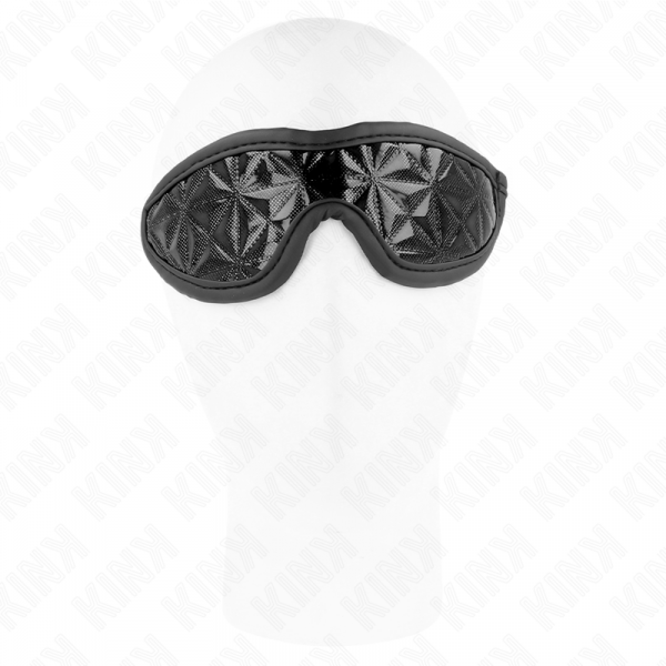 img_190883_0241598377524dd44d93d1d18afe811c_1.png KINK - VENDA CON PATRÓN DE DIAMANTES NEGRO 20.5 x 6 CM