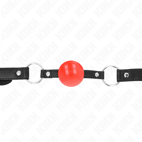 img_191352_e7d002119a8d36c37a7f61d03909462c_1.png KINK - MORDAZA DE BOLA 4 CM TPE ROJO 60 x 2 CM