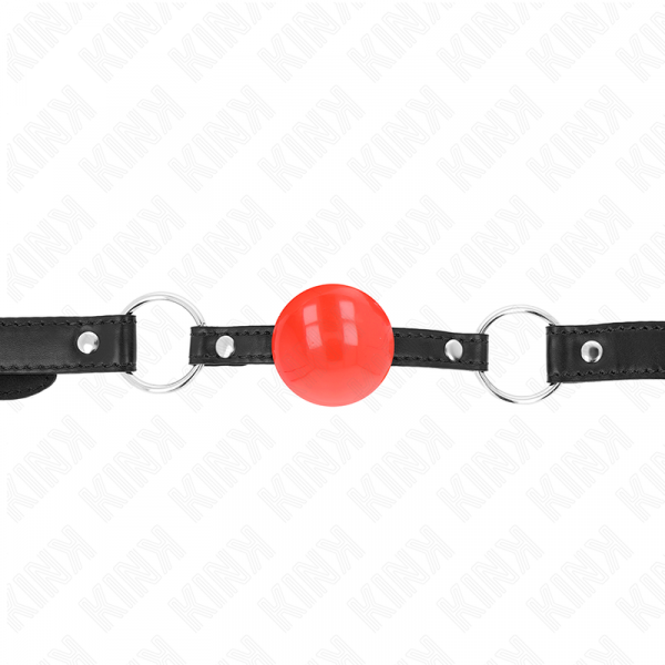 img_191352_e7d002119a8d36c37a7f61d03909462c_1.png KINK - MORDAZA DE BOLA 4 CM TPE ROJO 60 x 2 CM