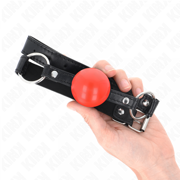 img_191355_5bea937378692a3803af5b15fe1c206e_1.png KINK - MORDAZA DE BOLA 4 CM TPE ROJO 60 x 2 CM