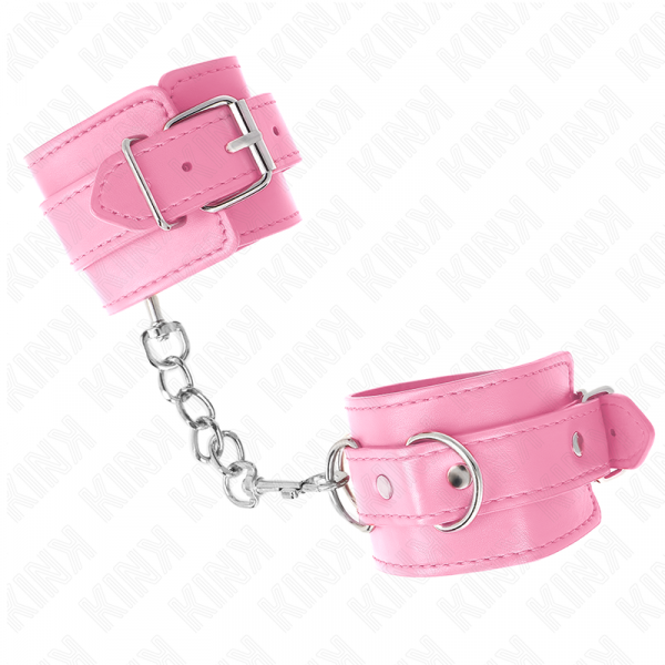 img_191359_06e2f10a3bc5aff7f4a20a2e99152101_1.png KINK - MUÑEQUERAS SENCILLAS ROSA AJUSTABLE 20-23 CM X 5.5 CM