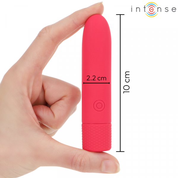 img_191687_970eff14f502063a5af987f41f4e5eca_1.png INTENSE - SYMONE BALA VIBRADORA RECARGABLE POR USB 8 VIBRACIONES ROJO 10 X 2.2 CM