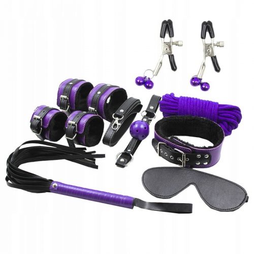 img_192506_4495b61383c7d560c0b80011ce3b9e07_1.jpeg SECRETPLAY - BDSM SET 8PCS LILA / NEGRO