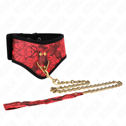 img_192511_a3184a12f0e0f3932a628f6bf611c9b8_1.png KINK - COLLAR CON CORREA DE ENCAJE 75 CM MODELO SCANDAL 44 X 10 CM