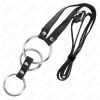 img_192863_6ece8032752c478a20dd6187dfe331e1_1.png KINK - ANILLO PENE METAL TRIPLE 3.8 CM A 5 CM CON CINTURÓN POLIPIEL 112 CM