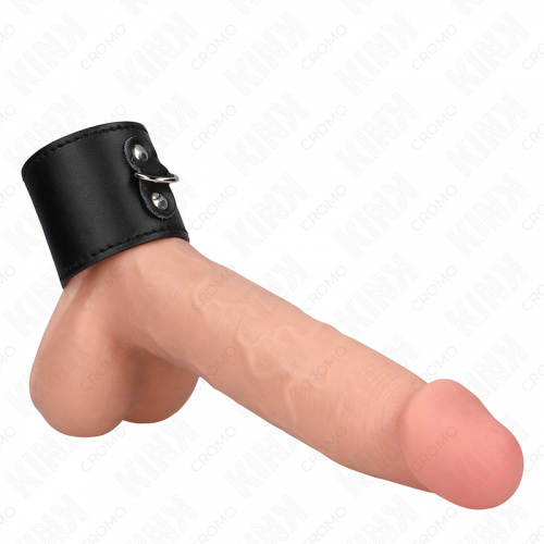 img_192955_f8777c7a03aca8a95674e99a41a36e63_1.png KINK - ANILLO PENE CUERO CON CIERRE A PRESIÓN 18 X 5 CM