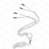 img_193467_249a0816c81388eea4212495271c8946_1.png KINK - ANILLO PENE TRIPLE METAL CROMADO 3.8 CM A 5 CM CADENA METAL 26 CM Y PINZAS PARA PEZONES MODELO 2