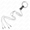 img_193468_71db534674f24df8f8c6f5bfac970782_1.png KINK - ANILLO PENE TRIPLE METAL CROMADO 3.8 CM A 5 CM CADENA METAL 26 CM Y PINZAS PARA PEZONES MODELO 2