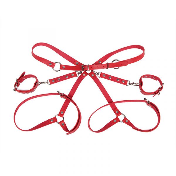 img_194228_37dabd96a5cbf6754bcc84f76ad45877_1.jpg SUBBLIME - 953706 ESPOSAS CON CINTURÓN BONDAGE ROJO TALLA ÚNICA