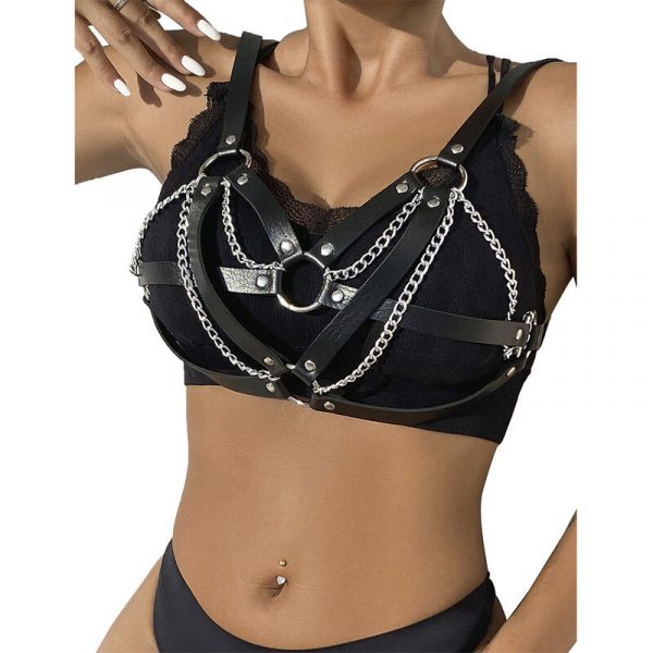 img_194234_b8c1bbc77f6b1e572e0351a79ee0b410_1.jpg SUBBLIME - 953713 CINTURÓN DE BONDAGE PUNK HEBILLA METAL NEGRO TALLA ÚNICA