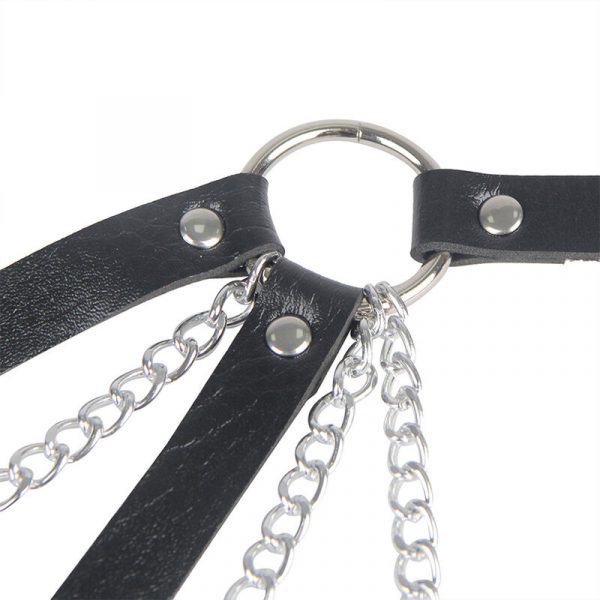 img_194236_1b80f25e459349c3754ff3ec2003ed8f_1.jpg SUBBLIME - 953713 CINTURÓN DE BONDAGE PUNK HEBILLA METAL NEGRO TALLA ÚNICA