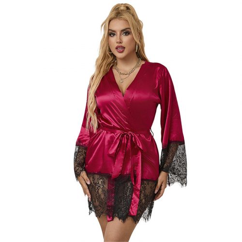 img_194361_20dbf041500bbdf9d639f058b6f50a98_1.jpg SUBBLIME - 953829 ELEGANTE CAMISON  DE ENCAJE + TANGA ROJO L/XL