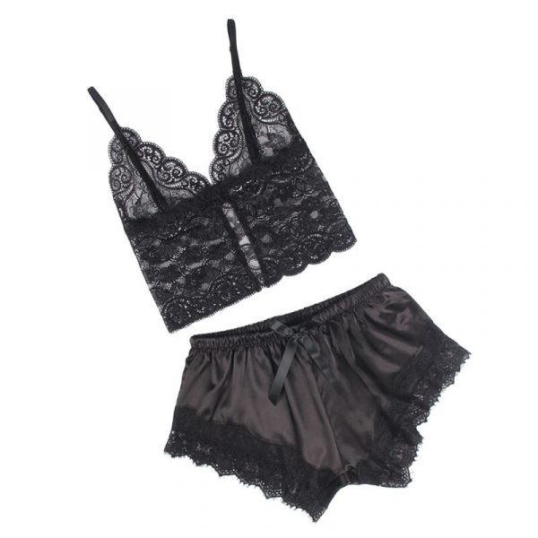 img_194504_c185fd3410402d9022d3646e5f8eeb7f_1.jpg SUBBLIME - 953935 PIJAMA SEXY SATEN Y  ENCAJE NEGRO S/M