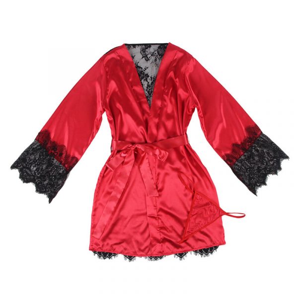 img_194625_16cf3f3af57d72b8c8939f3c1fda15dc_1.jpg SUBBLIME - 954024 CAMISON DE ENCAJE ESPALDA TRANSPARENTE + TANGA ROJO/NEGRO L/XL