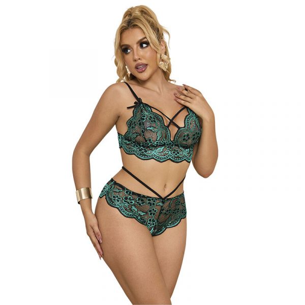 img_194696_5ee7ca8633fde98af5b78461b3b33a5d_1.jpg SUBBLIME - 954086 SUJETADOR + PANTIES ENCAJE VERDE S/M