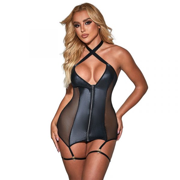 img_195131_c903b008077c4c6f58315f8f4b6f0a56_1.jpg SUBBLIME - 954451 VESTIDO SEXY DE REJILLA CUERO NEGRO L/XL