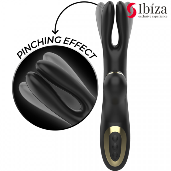 img_195430_02e411c639f2902c5f72cefe88aa15ca_1.png IBIZA - VIBRADOR HI-TECH RABITT POR ONDAS CLITORIALES Y DOBLE PINCHING NEGRO