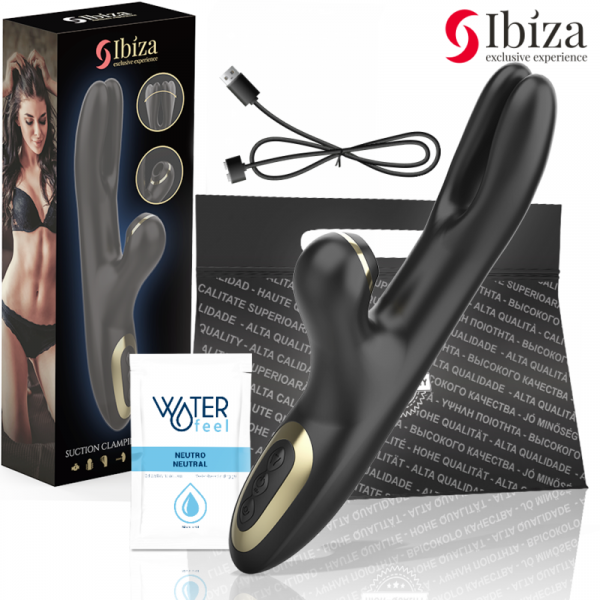 img_195445_f829fd0ebc46d2953c40cda1191394df_1.png IBIZA - VIBRADOR HI-TECH RABITT POR ONDAS CLITORIALES Y DOBLE PINCHING NEGRO