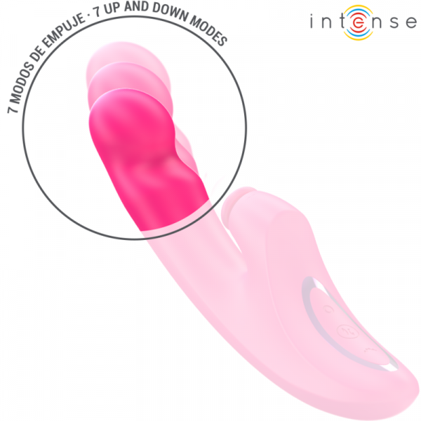 img_195632_65daaefda92b3e26df2c70edaba53377_1.png INTENSE - EMI VIBRADOR 13,5 CM MULTIFUNCIÓN 3 EN 1 10 VIBRACIONES ROSA