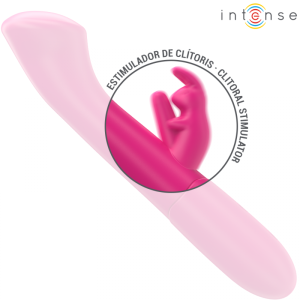 img_195668_f8b2a5aab2303b5785b8c760c492306c_1.png INTENSE - JULIETA VIBRADOR RABBIT 18,6 CM 10 VIBRACIONES ROSA