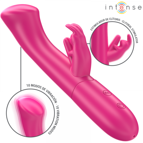 img_195672_e382919353c93540a57cf86abefe0c68_1.png INTENSE - JULIETA VIBRADOR RABBIT 18,6 CM 10 VIBRACIONES ROSA