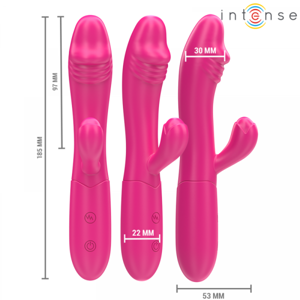 img_195684_4d459231c77fa2270b74a2830ac55fb5_1.png INTENSE - IVY VIBRADOR FLEXIBLE 10 VIBRACIONES CON LENGUA ESTIMULADORA ROSA
