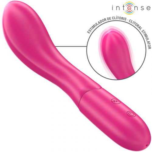 img_195710_847db001e4864c213cfc97f133d041cb_1.png INTENSE - LISETTE VIBRADOR 19 CM FLEXIBLE 10 VIBRACIONES ROSA