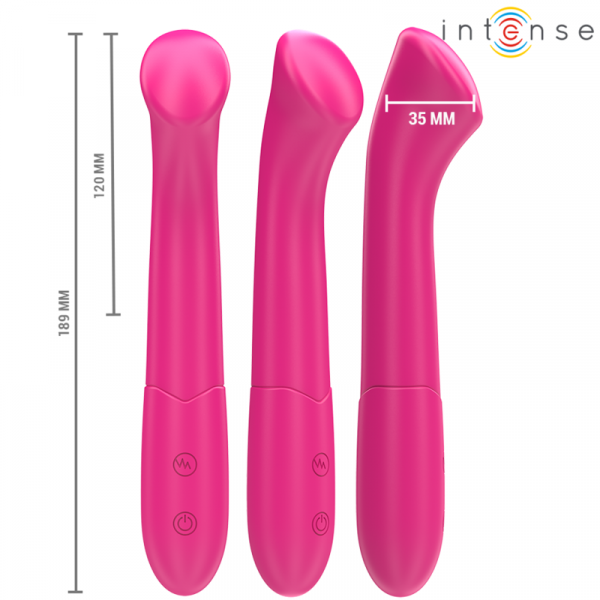 img_195716_234c44a81cf401372d9a43680eca0ae6_1.png INTENSE - PATY VIBRADOR 19 CM FLEXIBLE 10 VIBRACIONES MODELO 2 ROSA