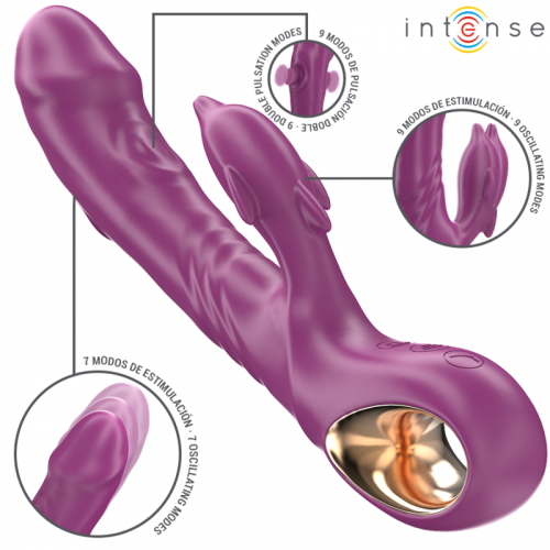 img_195729_04d5fdd33db956821cd4a7d90a48a425_1.png INTENSE - HALLE VIBRADOR MULTIFUNCIÓN CON LENGUA ESTIMULADORA EN FORMA DE DELFÍN MORADO