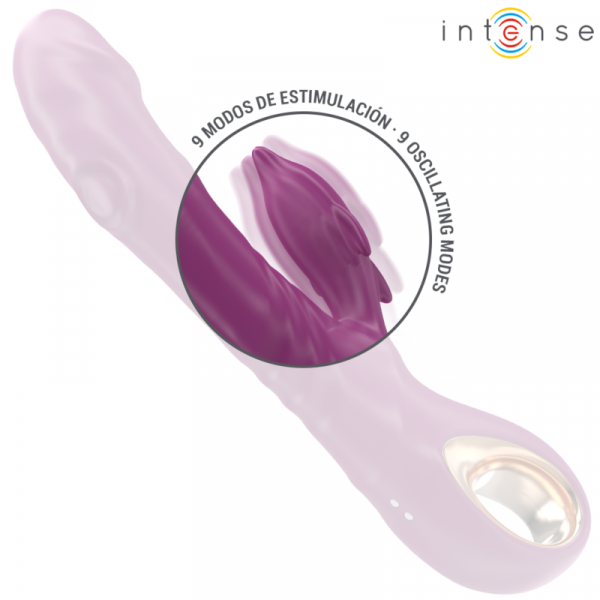 img_195730_d462c71a35df32f9391f144b0f3a399a_1.png INTENSE - HALLE VIBRADOR MULTIFUNCIÓN CON LENGUA ESTIMULADORA EN FORMA DE DELFÍN MORADO