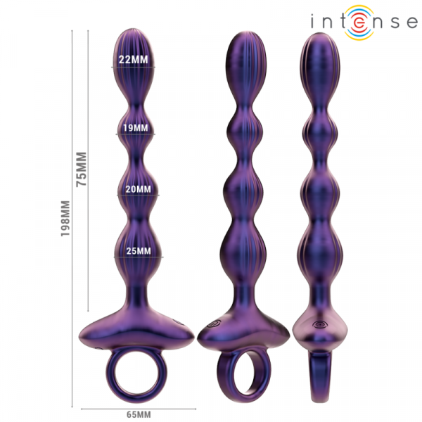 INTENSE - JACKIE PLUG ANAL VIBRADOR MODELO 1 CONTROL REMOTO