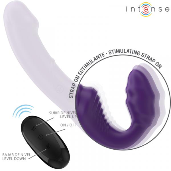 img_196197_5d2c627363c740fbd6b198a53e9a774b_1.png INTENSE - JILL VIBRADOR DOBLE 20 CM VIOLETA CONTROL REMOTO