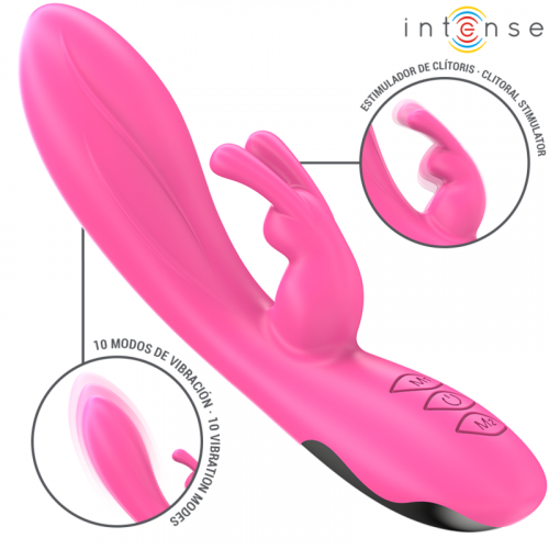 img_196288_ef2b8f2626493a000f2bba46f3760f48_1.png INTENSE - RANDALL VIBRADOR RABBIT 10 VIBRACIONES ROSA