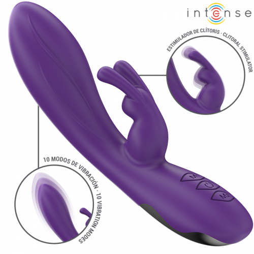 img_196290_6b1cefeca736fe170d824b04f9e7f249_1.png INTENSE - RANDALL VIBRADOR RABBIT 10 VIBRACIONES MORADO